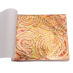Vibrant Gold Foil Sheets for DIY Crafts and Home Décor - 50pcs Pack, 14x14cm (Silver)