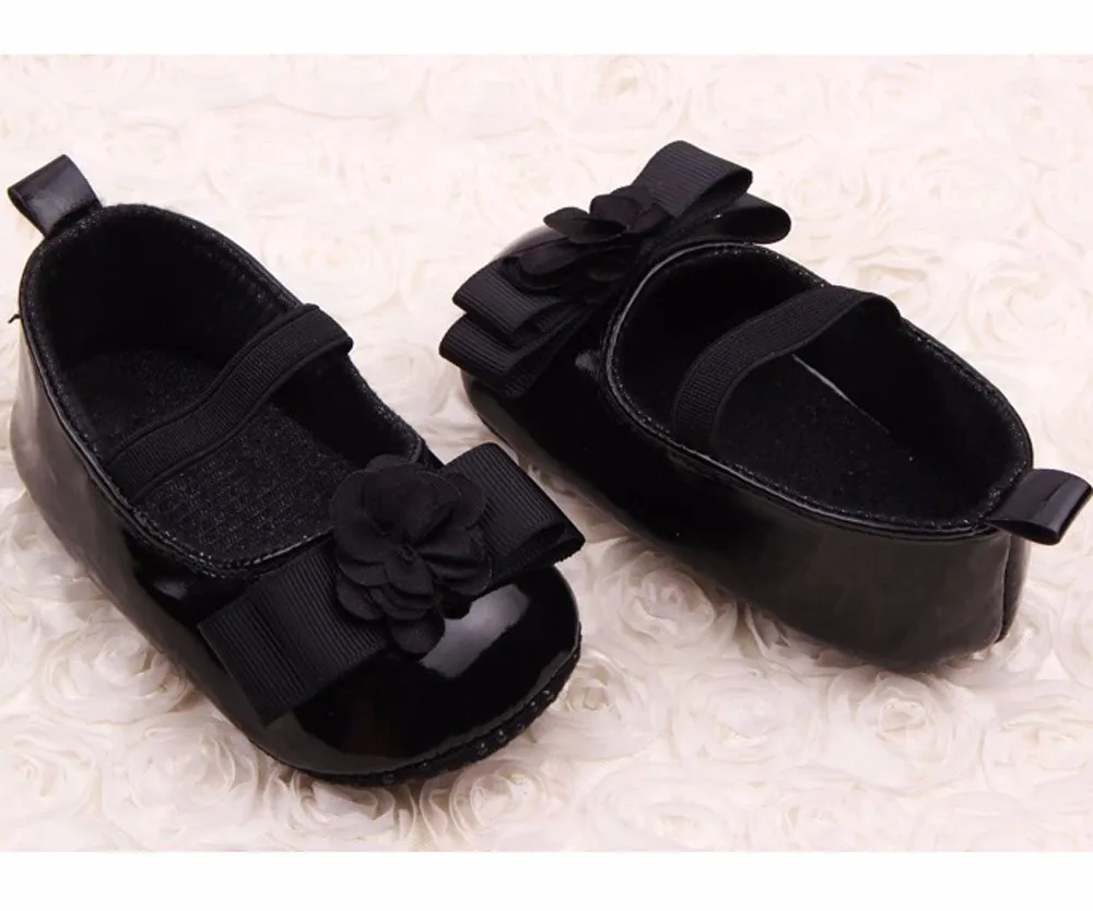 

Infant Kids Girls Flowers Bow Soft Sole Baby Shoes baby pu leather baby boy girl baby moccasins Toddler Shoes #EW