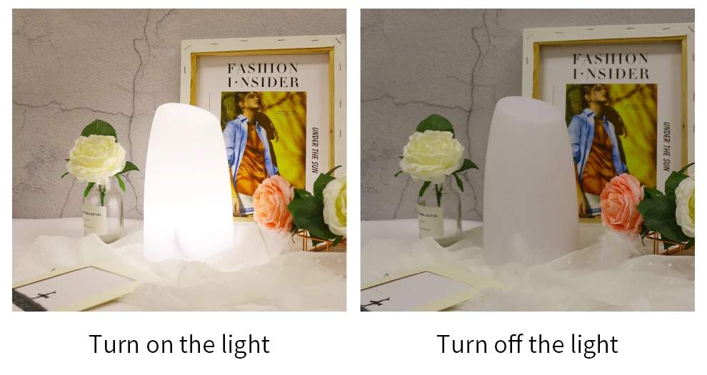 Modern novel LED light USB Charging Port Alexa&nbsp;Echo Google&nbsp;Home Smart control Color Adjustable decoration Night Lamp Timer Setting (5)