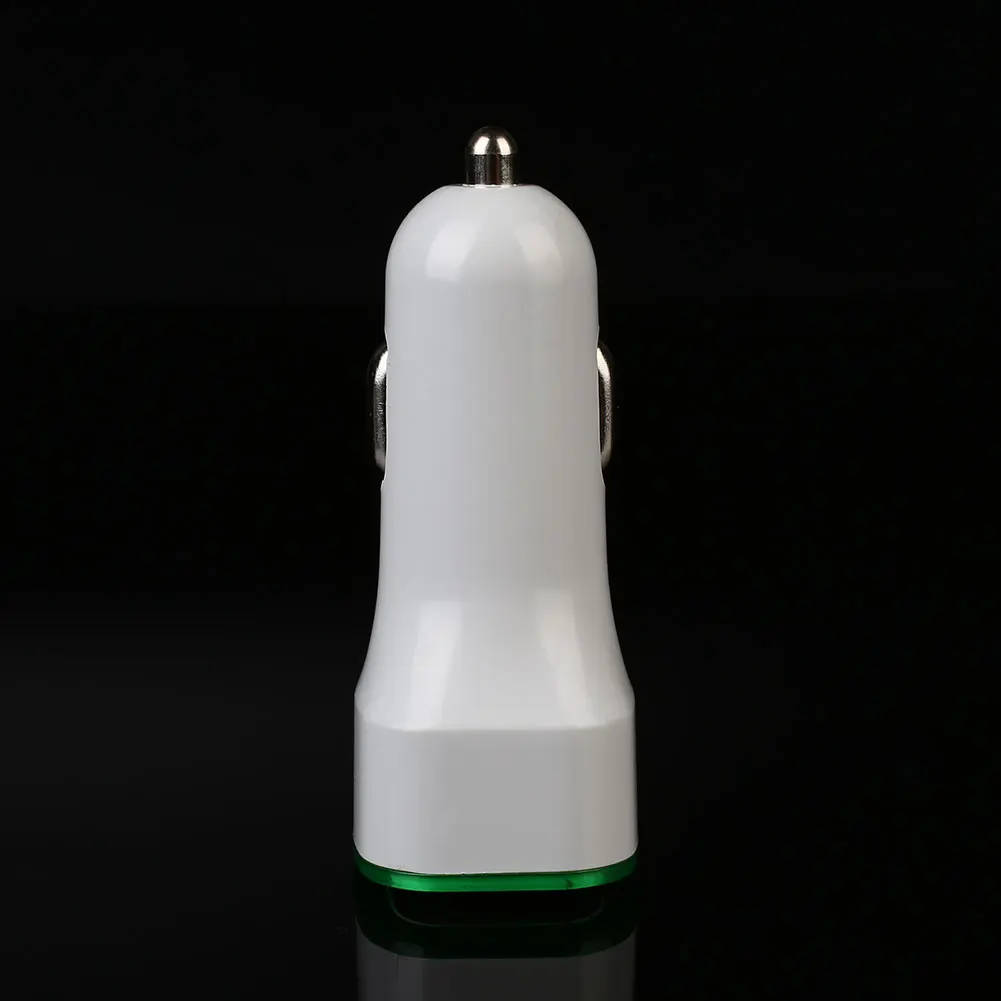 2 порта двойной USB автомобильный прикуриватель зарядное устройство адаптер Входная DC12-24V зажигалка