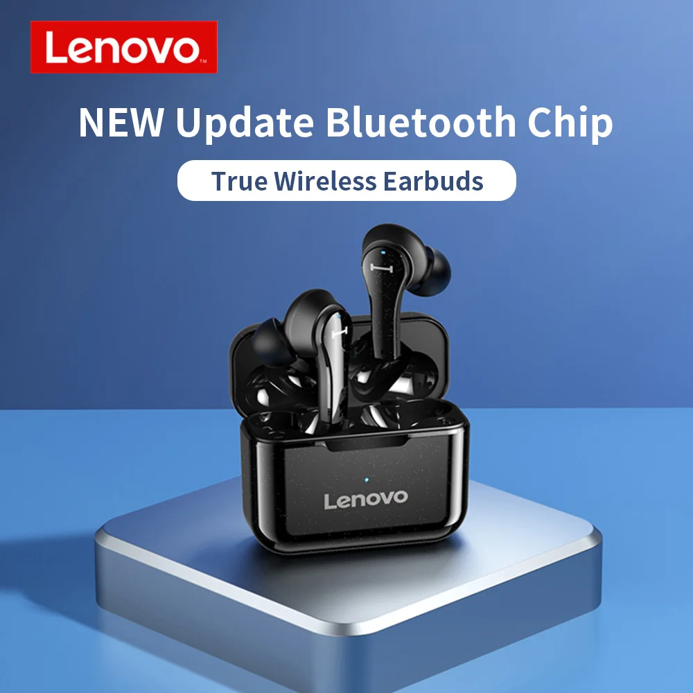 Lenovo TWS Earphone QT81 QT82 Bluetooth 5.0 Wireless Headset Waterproof Sport Earbuds Noise Cancelling Mic Dual Stereo HIFI