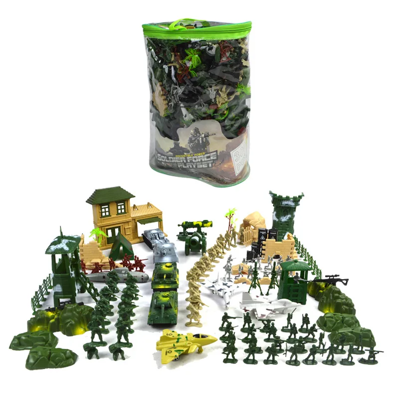 

300 PCs Accessories Military Set Military Soldier Model CHILDREN'S Toy Static Assembled Corps Model Toy