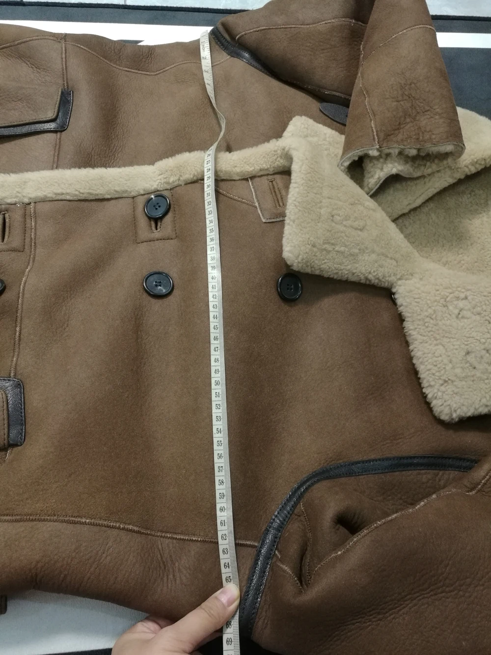 H46d1af05a2bd45feba872f55da701c11u Fashion Real Sheepskin Fur Coat Genuine Leather Male Formal Winter Long Thick Jacket Sheepskin Shearling Men Fur Coffee Coat 4XL