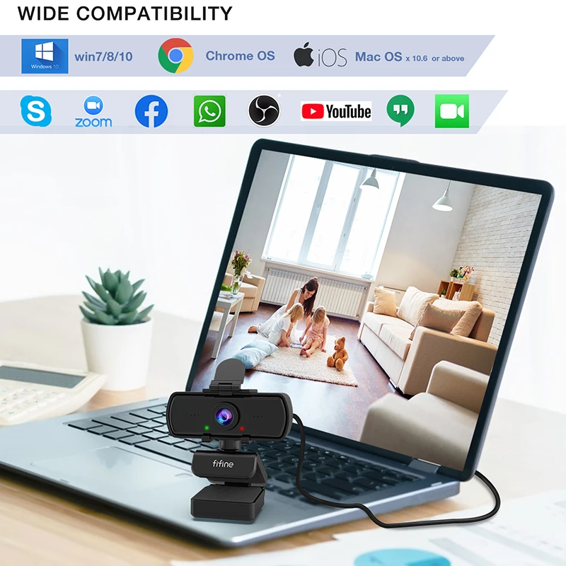 풀 HD PC 웹캠, 마이크, 삼각대, USB 데스크탑 및 노트북용, 비디오 Calling-K420 라이브 스트리밍 웹캠, 1440p, 신제품
