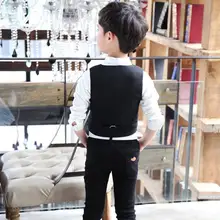 Костюм с жилетом для мальчиков торжественное платье Коллекция года, весенне-осенний Детский костюм, платья для невесты, для детей, для работы на фортепиано(с ча