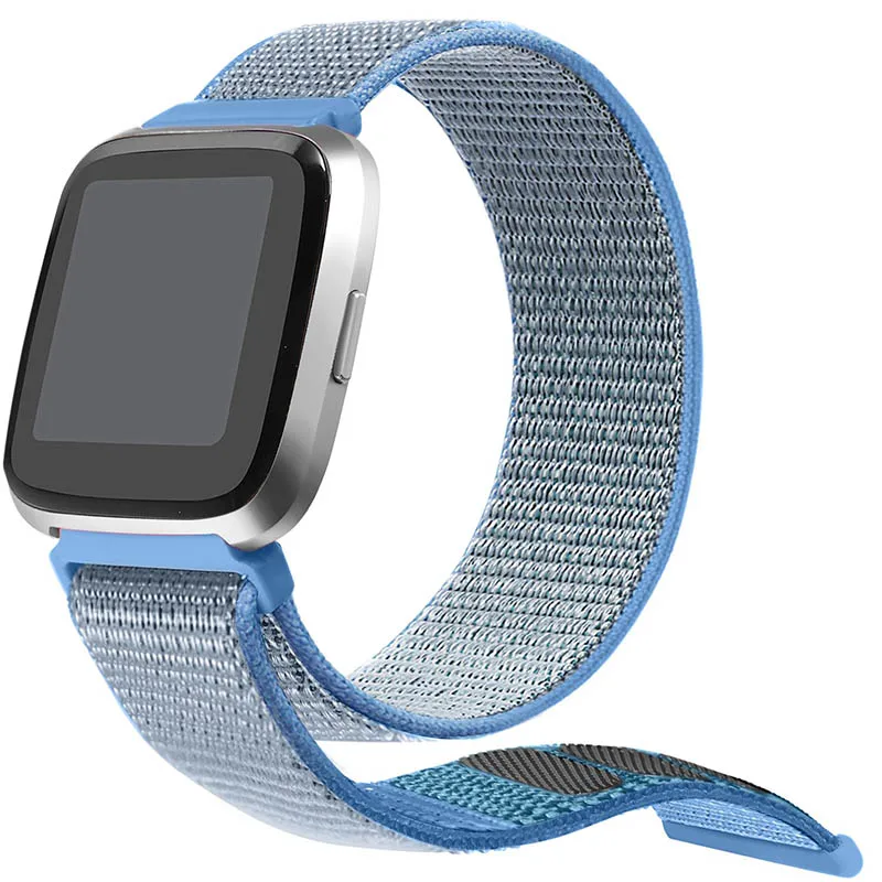 Тканый нейлоновый ремешок для fitbit versa ремешок для наручных часов Замена мужской t и wo мужской Браслет для fitbit versa 2 ремешок на запястье дропшиппинг - Цвет: G
