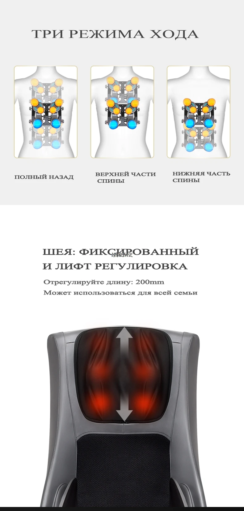 Массажер для шейного позвонка, шеи, плеча, талии, спины, ног, тела, многофункциональная Массажная подушка, подушка для семейного стула, подушка для тела m