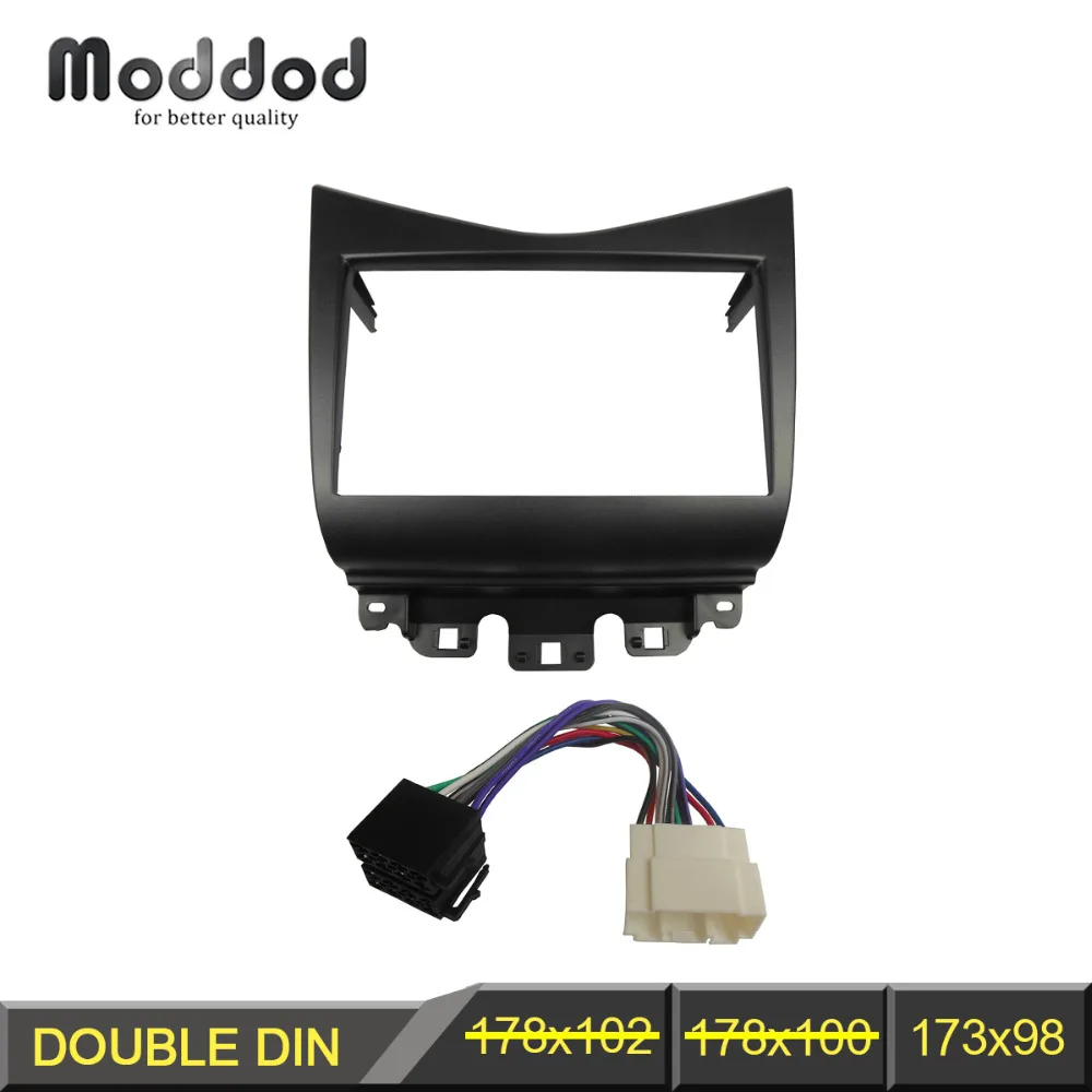 Двойная Din панель Fascia Для Honda Accord 2002 2007 Радио DVD стерео CD с ISO жгутом проводов