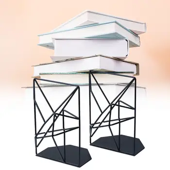 

Metal Bookends Iron Support Holder Desk Stands For Books Desktop Organizer Bookshelf Stand Holder Bookrack Home Office Supplies