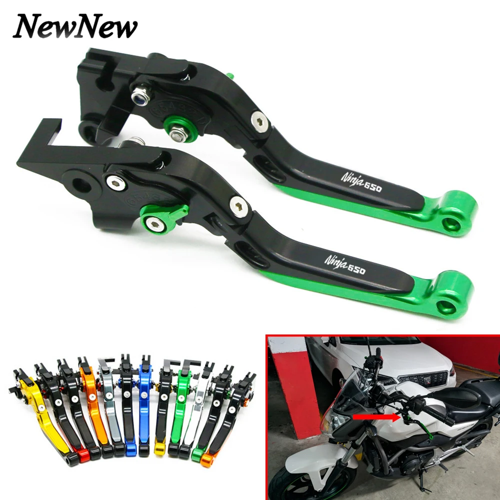Регулируемые складные выдвижные рычаги тормоза и сцепления для Kawasaki NINJA650 NINJA 650R