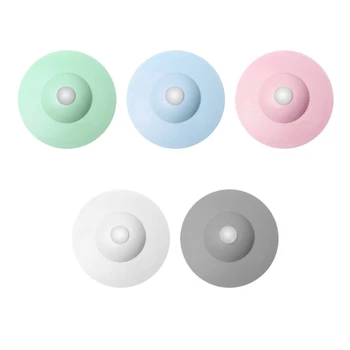 

GTBL 5-Pack Silica Gel Bath Tub Sink Floor Drain Plug Kitchen Laundry Water Stopper Tool Bathroom Bathtub Drain Press Plug