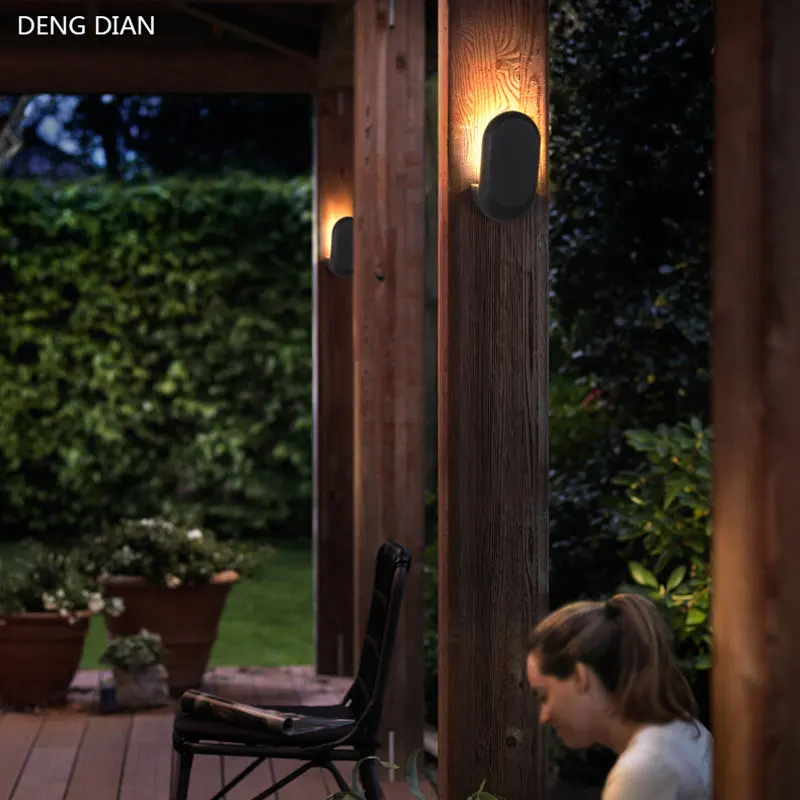 MYMODELUX Smart Porch Light AC85-265V in LED Outdoor Die-cast Aluminum Waterproof Wall Lamps 6W CREE LED Source Top quality