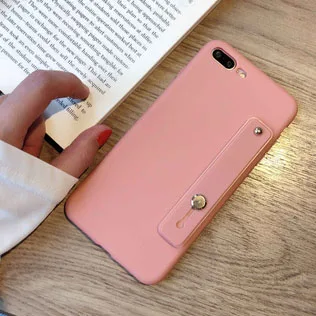 T7 Чехол-держатель для телефона ярких цветов для iphone 7, чехол для iphone 11 X XS max XR 6 6s 7 8 plus, цветной мягкий чехол на запястье из ТПУ - Цвет: T7