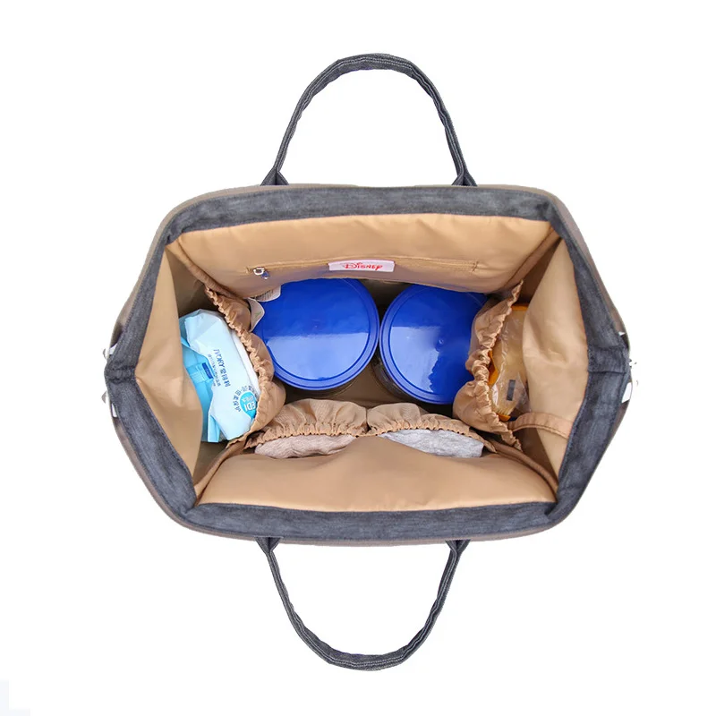Disney пеленки мешок рюкзак коляска с водоотталкивающим покрытием мешок Электрический нагреватель для бутылок Микки Минни путешествия Мумия рюкзак детские сумки для мамы