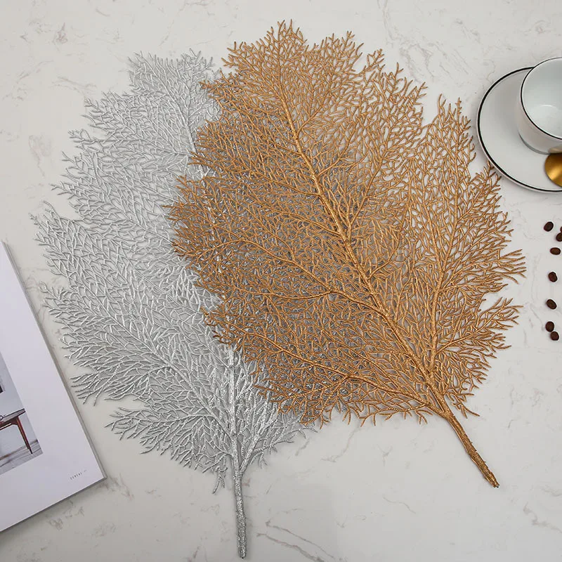 Leaf Placemat Dining Table Table Placemat Kitchen Decor Palm Leaf