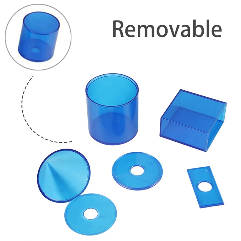 Children 3D Geometric Model Math Toys Transparent Teaching Aids Early Educational Learning Toys For Kids Preschool Volume Shape 2