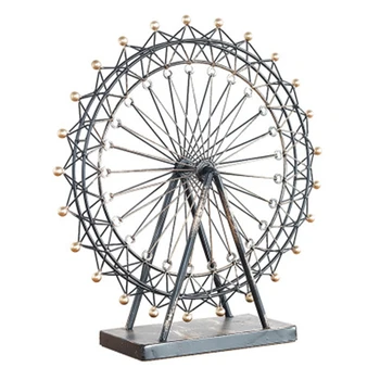 

Iron Art Ferris Wheel Decoration Creative Home Living Room Decorations Birthday Gift Metal Small