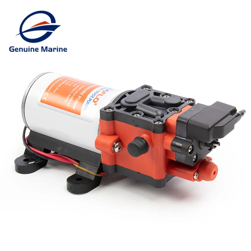 Seaflo 24V Diaphragm Pump - 100 PSI, Self-Priming, 1.3 GPM, 3/8" Ports, Runs Dry Safely