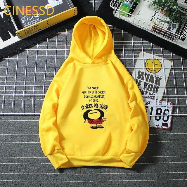 Mafalda Hoodie Children Harajuku Cute Funny Sweatshirt Winter 2020 Fashion Girls Clothes Unisex Tops Kids Teen Streetwear Fleece 0102010h