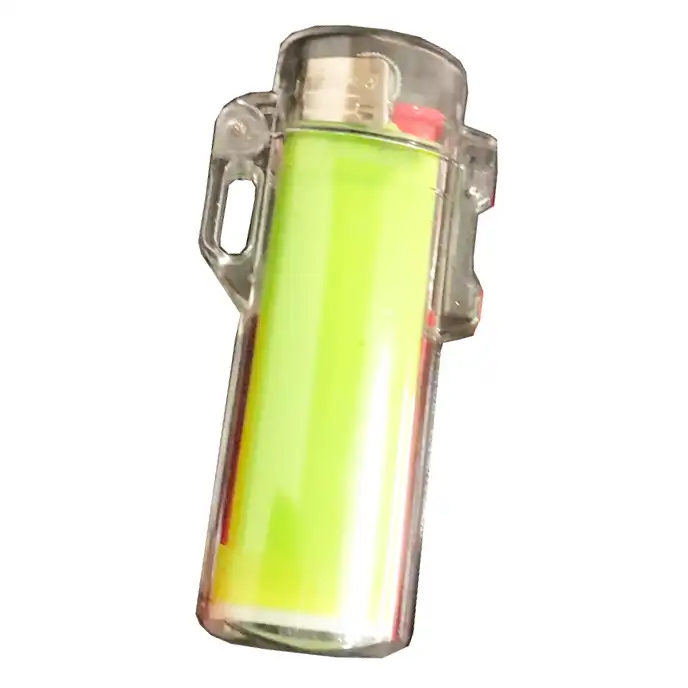 Outdoor Waterproof Plastic Transparent Lighter Case for BIC j3