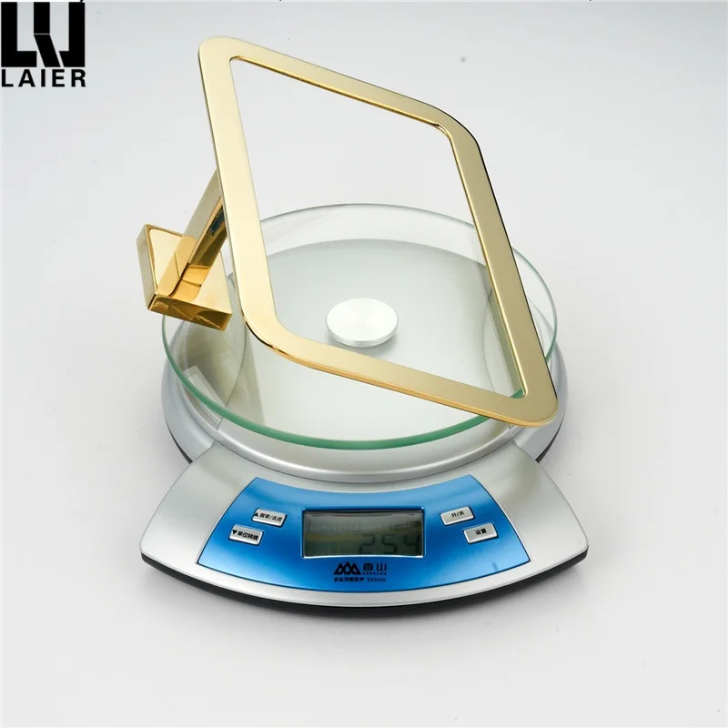 Vidric Wall Mounted Gold Towel Ring chrome Bathroom accessories Decoration Elegant square style