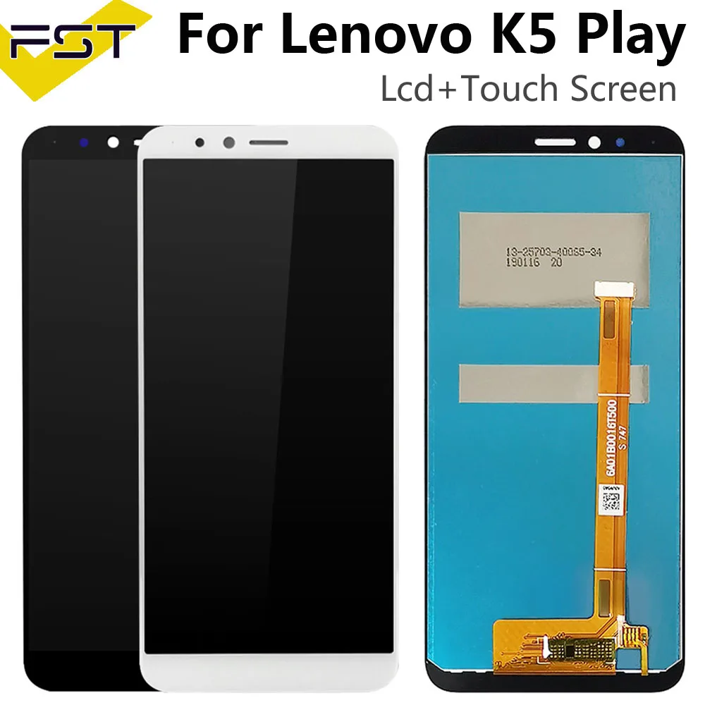Для lenovo K5 Play L38011/K5 Pro L38041 ЖК-дисплей+ сенсорный экран Стекло сенсор дигитайзер сборка с инструментами лента