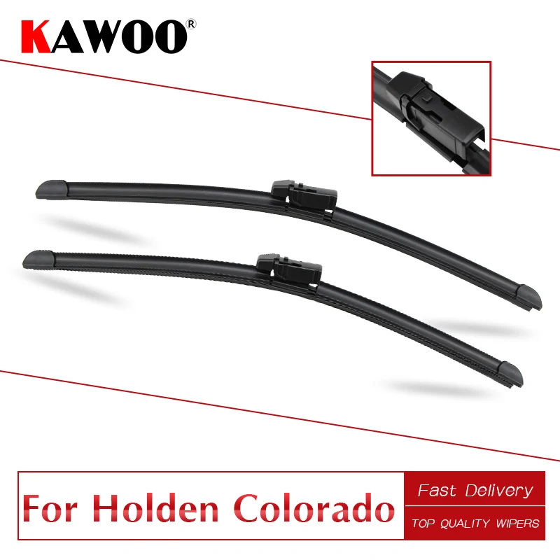 

KAWOO For Holden Colorado RC RG Car Wiper Blade Rubber Fit Hook/Top Lock Arms 2008 2009 2010 2011 2012 2013 2014 2015 2016 2017