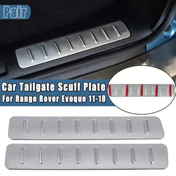 

Rear Inner Tailgate Bumper Protector Door Sill Plate Cover Trim Boot inserts Cargo Scuff Plates For Range Rover Evoque 2011-2018