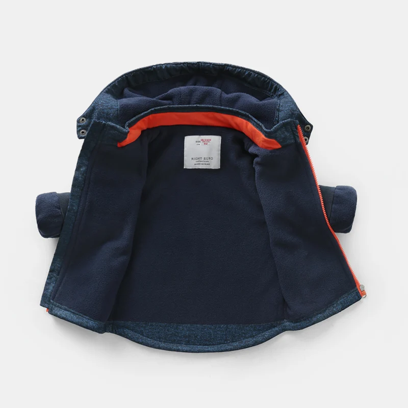 Boys'fluffy Stormwear куртка зимняя и Осенняя детская одежда Корейская версия детская утепленная толстовка для малышей