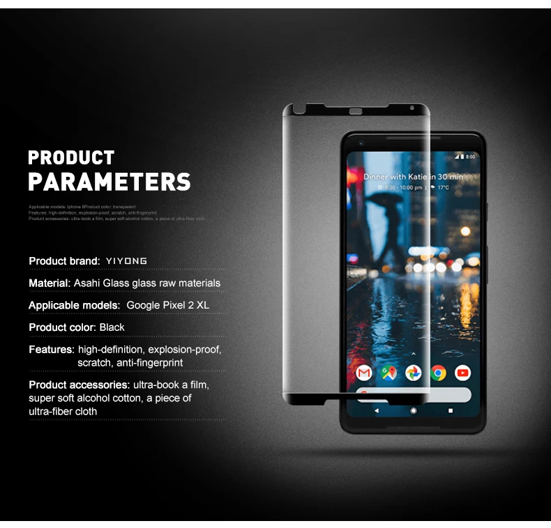 YIYONG 3D Edge изогнутое стекло для Google Pixel 2 XL Закаленное стекло-экран протектор для Google Pixel 3 3A XL Pixel2 Pixel3 A стекло