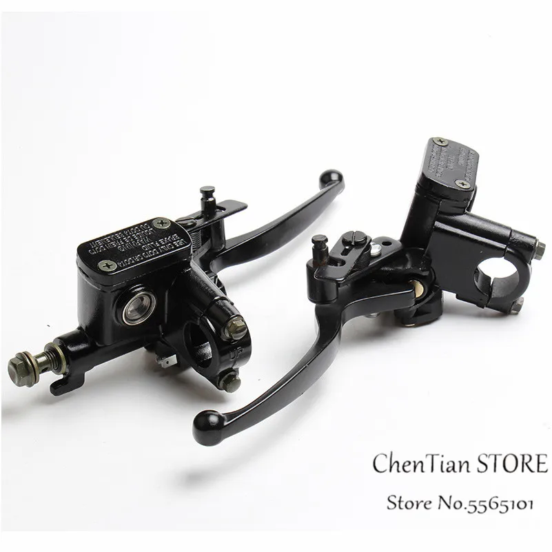 Front Brake Lever Master Cylinder Pump Right 22mm 7/8&quot Side Banjo Bolt for Honda Kawasaki Suzuki Benelli | Автомобили и