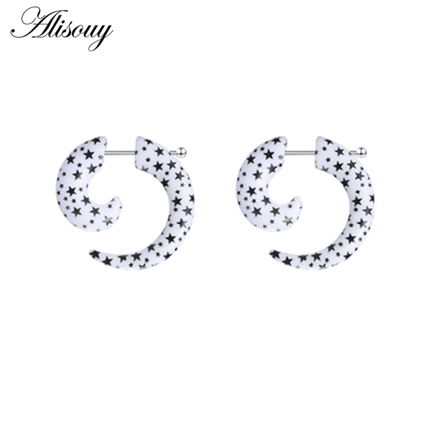 Hot Acrylic Cheater Fake Spiral Ear Taper Stretcher Expanders Gauge Tunnel And Plugs Earlobe Earring Piercing Body Jewelry