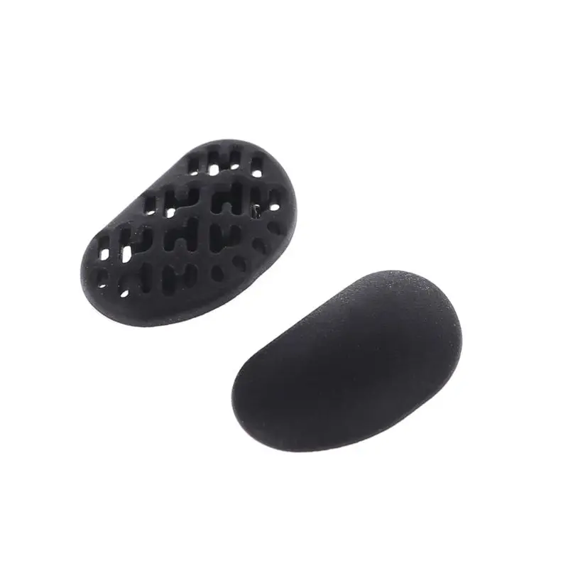 

2 Pairs Sunglasses Nose Pads Black Silicone Airbag Breathable Comfortable Glasses Accessories Anti-Slip 2 Styles for Men Women