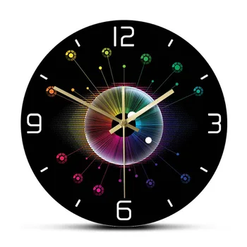 

Spectrum Eye Opticianry Iris Wall Clock Silent Swept Optometry Clinic Hanging Wall Watch Ophthalmology Wall Decor Timepieces