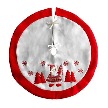 

Home Decoration Christmas Pattern Embroidered Christmas Tree Skirt