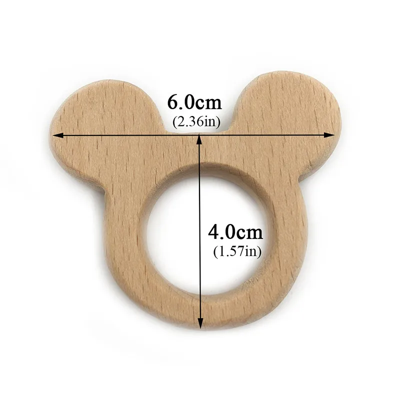 Wooden Teether 23 Детский деревянный Прорезыватель s пищевой бук дерево морские животные Черепаха коала КИТ черепаха деревянная форма соска деревянный Прорезыватель игрушки для новорожденных - Цвет: Wooden Teether 23