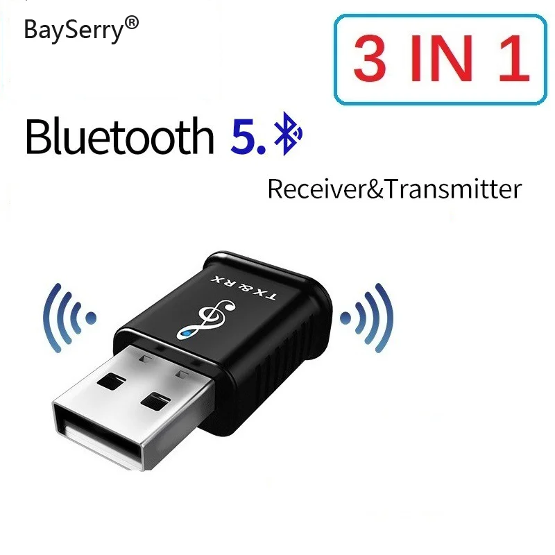 

Bluetooth 5.0 Audio Receiver Transmitter 2 In 1 AUX RCA USB 3.5mm Mini Stereo Bluetooth Jack For TV PC Car Kit Wireless Adapter