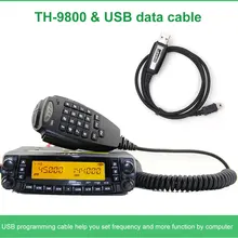 Navio de moscou! Tyt TH-9800 transceptor 50w 809ch quad band dupla exibição repetidor scrambler vhf uhf rádio do carro móvel th9800