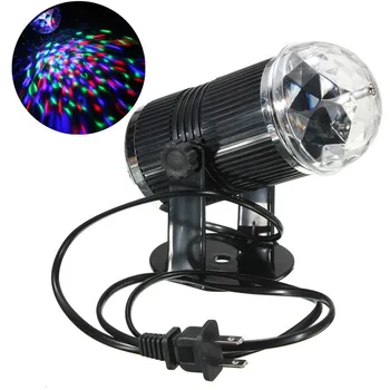

Sound Activated Rotating Disco Ball Party Lights Strobe Light 3W RGB LED Stage Lights For Christmas Home KTV Xmas Wedding Show