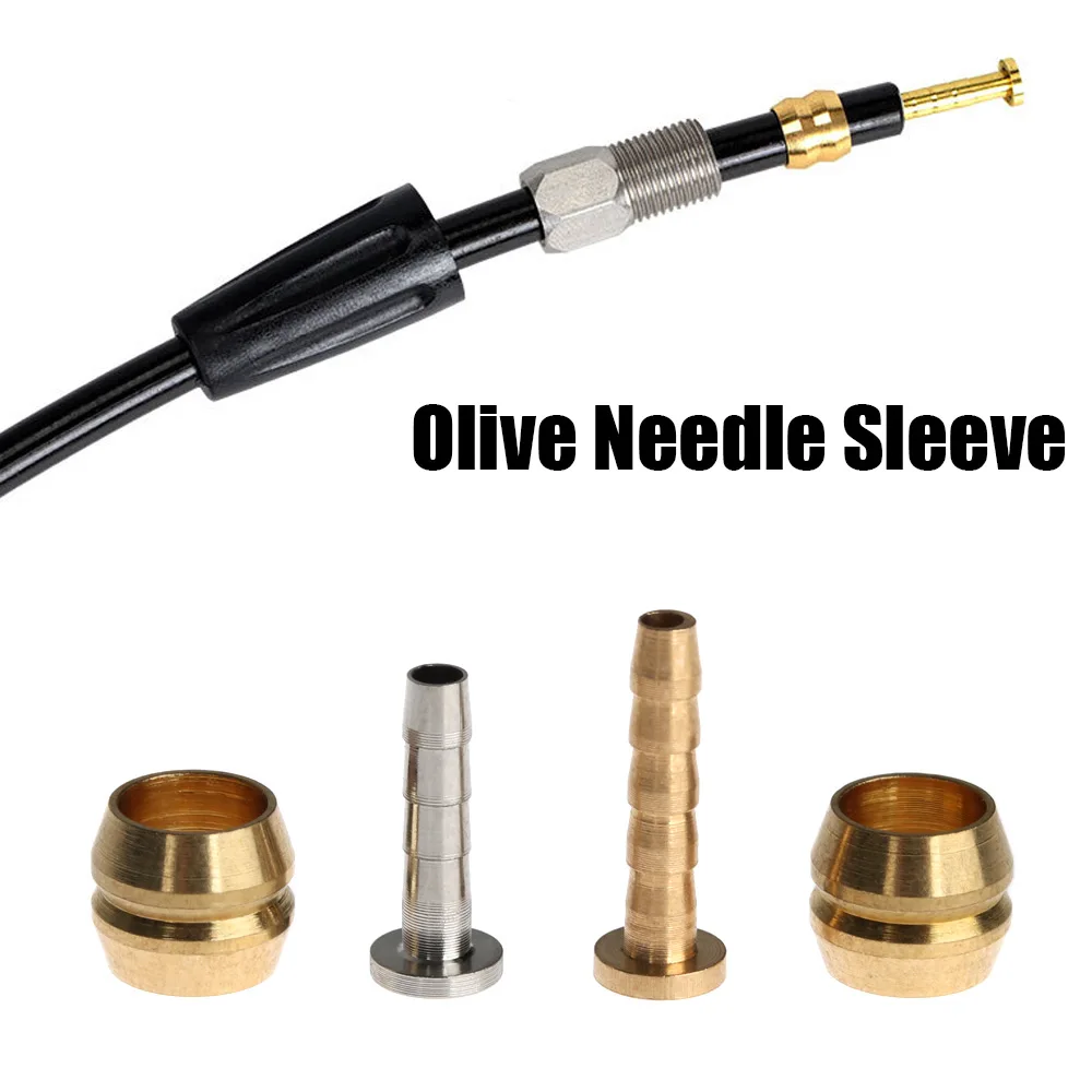 Bike Hydraulic Disc Brake Oil Tube Hose Olive Needle Sleeve Connector Insert 