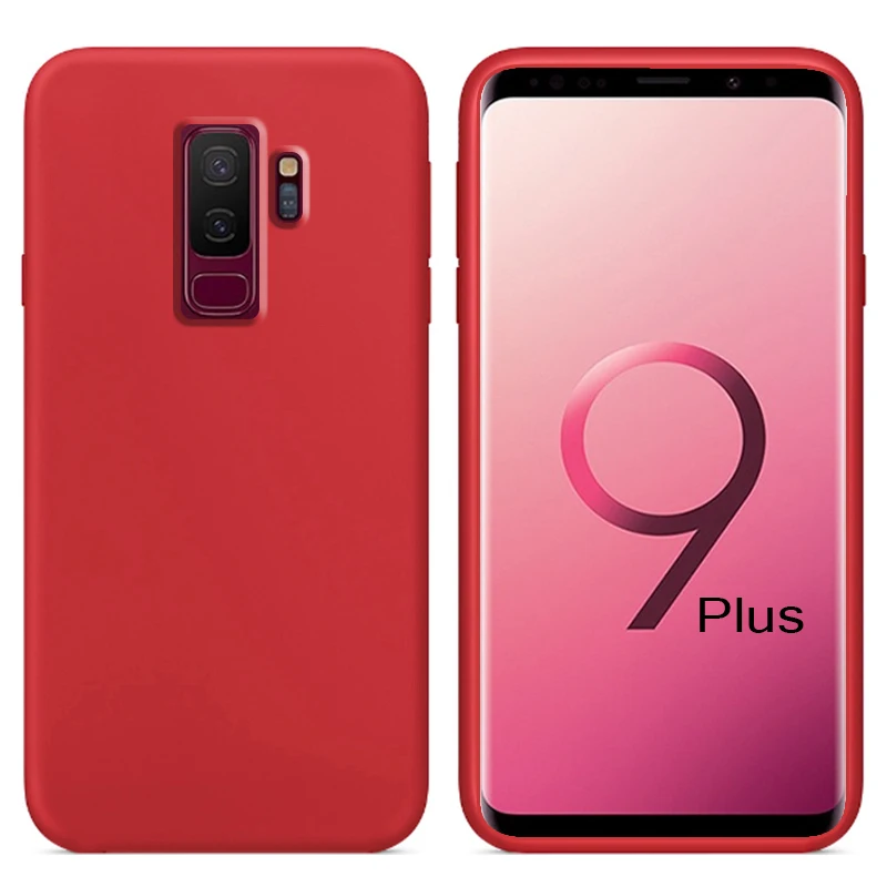Роскошный жидкий силиконовый чехол для samsung Galaxy S9 Plus G9650 мягкий сотового телефона