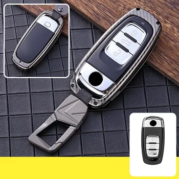 

Carbon Fiber Style Zinc Alloy Car Key Case Cover Shell Protector Styling Accessories for VW volkswagen Phideon 2016 2017 2018
