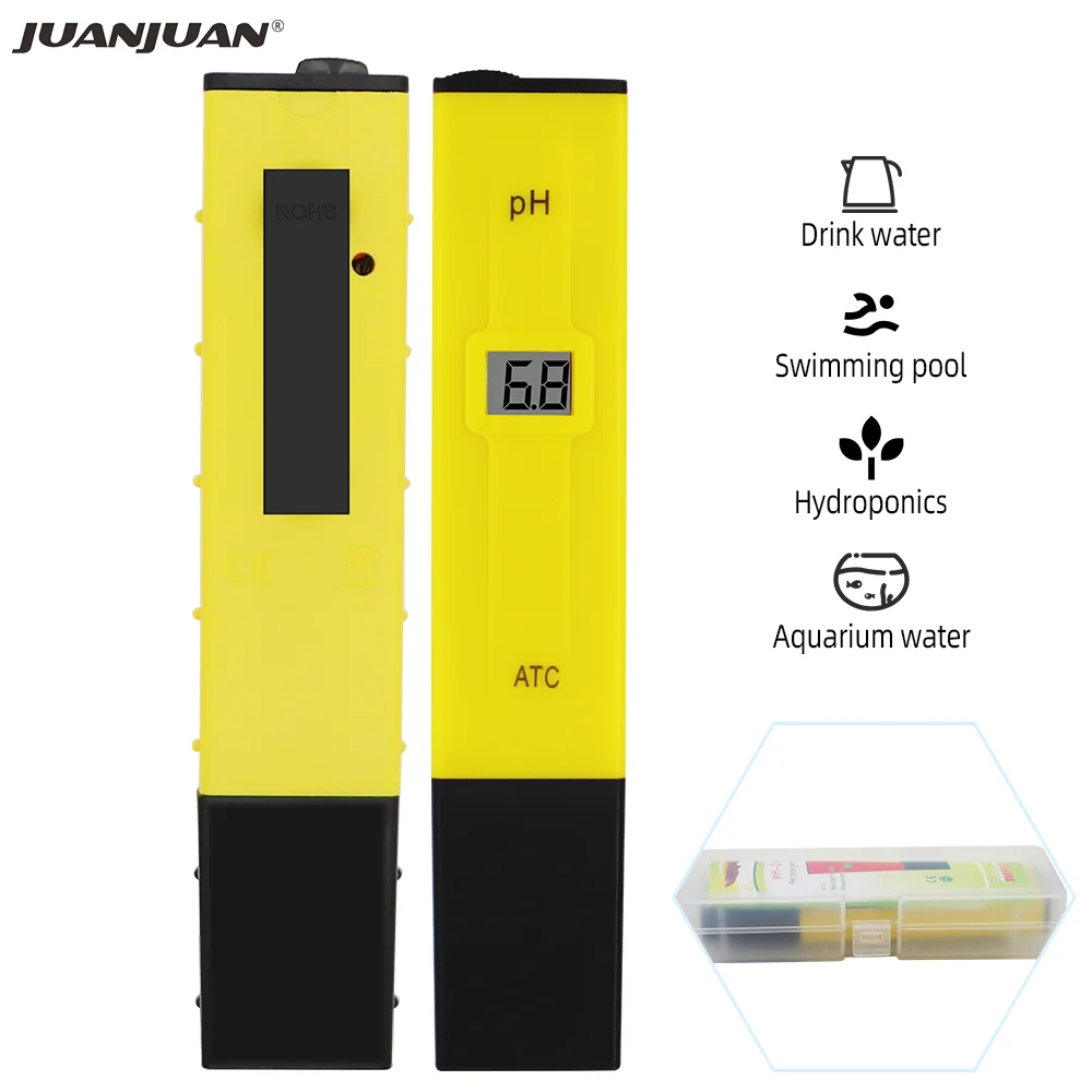 Digital PH Meter Pocket Pen 0.0-14.0pH Aquarium Pool Laboratory