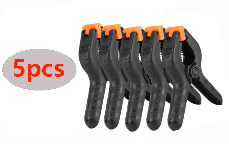 

5pcs 3 Inch Woodworking Spring Clamps Plastic Clips Hardware DIY Electrician Woodworking Model Making Fastener Repair Tool