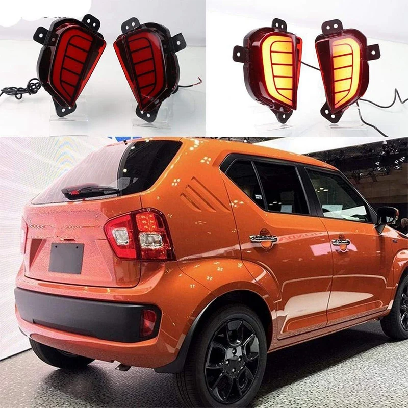 2 шт. автомобильный бампер лампа для Suzuki Ignis задний светильник года автомобильные аксессуары светодиодный задний светильник Ignis задний светильник