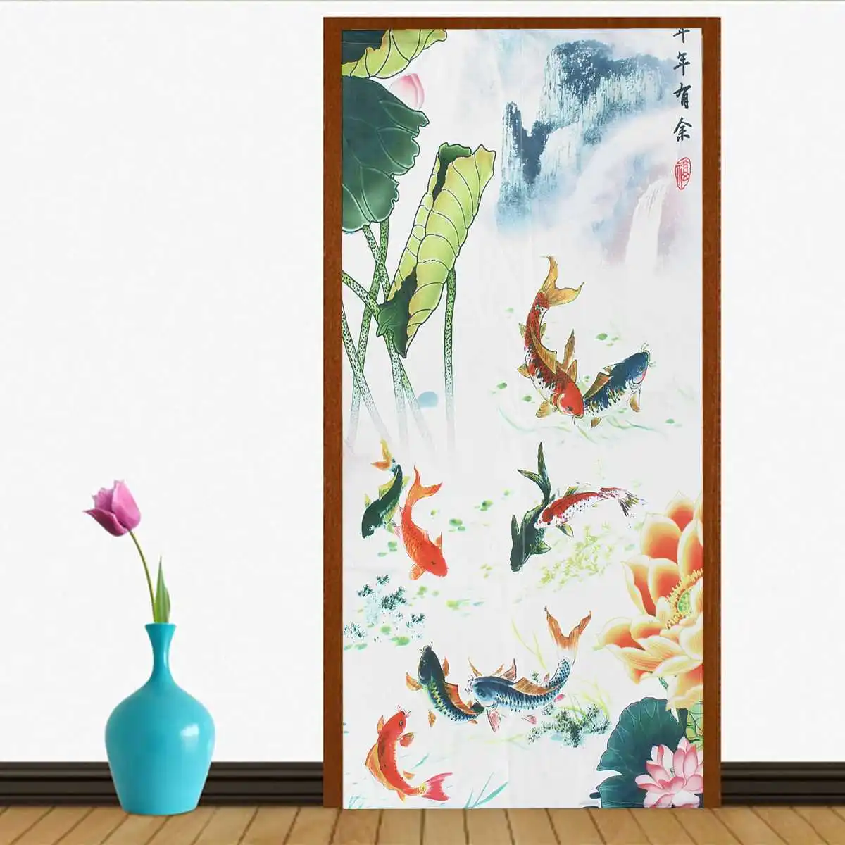 Японский стиль декоративная ткань дверной занавес ткань домашний экран перегородка ванная комната суши кухня шторы для ресторанов украшения