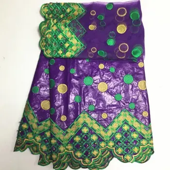 

New arrival african bazin riche getzner fabric with beads cord lace fabric africa guinea brocade fabric for wedding PL20131