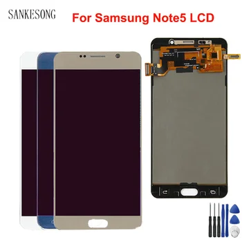 

For Samsung Galaxy Note 5 N920 N920F N920A LCD Display Touch Screen Digitizer Assembly For Samsung Note 5 Display With Frame