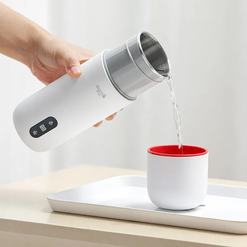 Xiaomi Mijia Deerma, портативная электрическая чашка для воды, 350 мл, термос, чашка для тушения, температурный дисплей, умное сенсорное управление, изоляционный горшок