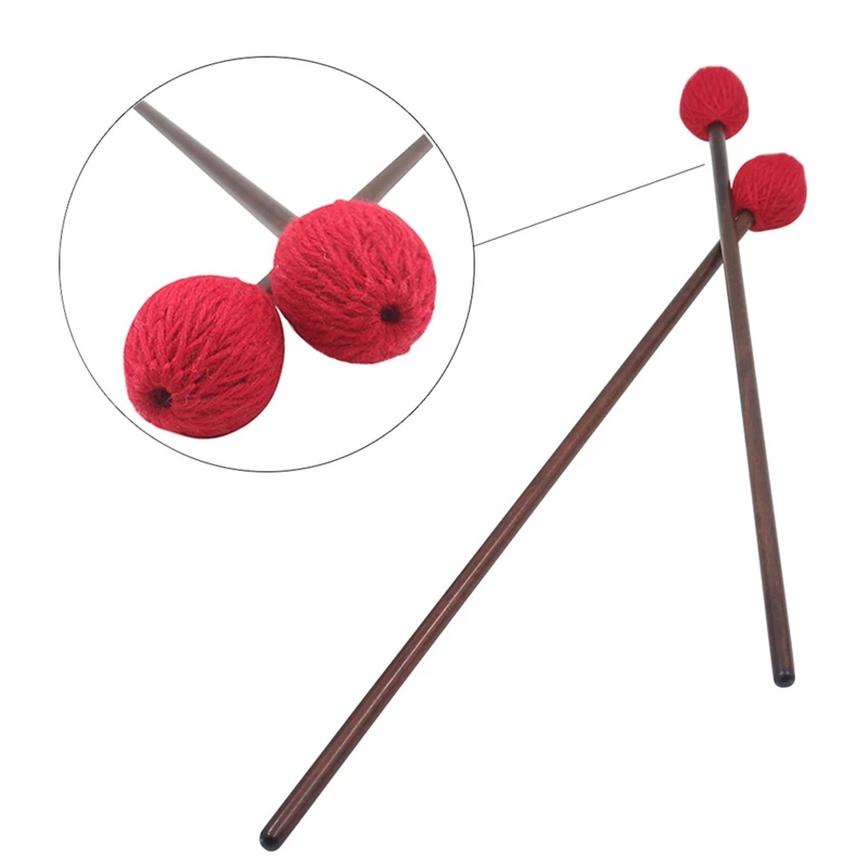 Середина Marimba палка молоток ксилофон Glockenspiel молоток с ручки из бука ударный набор музыкальный инструмент Аксессуары Malle
